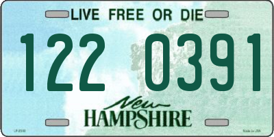 NH license plate 1220391