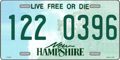 NH license plate 1220396