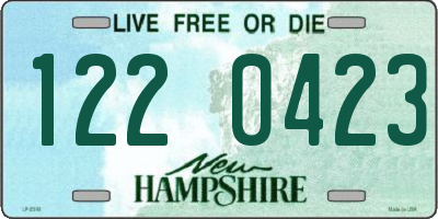 NH license plate 1220423