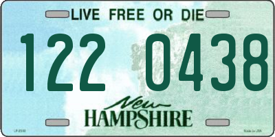 NH license plate 1220438