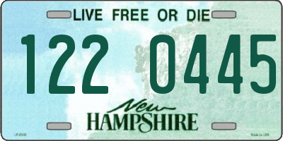 NH license plate 1220445