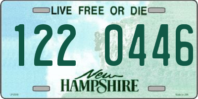 NH license plate 1220446