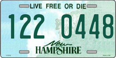 NH license plate 1220448