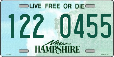 NH license plate 1220455