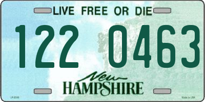 NH license plate 1220463