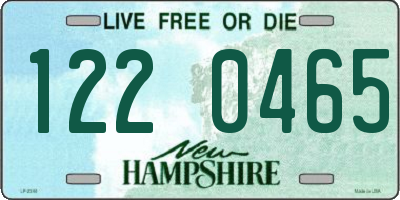 NH license plate 1220465