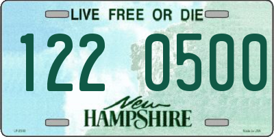 NH license plate 1220500