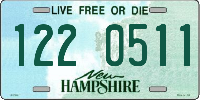 NH license plate 1220511