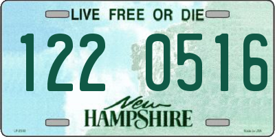 NH license plate 1220516