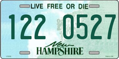 NH license plate 1220527