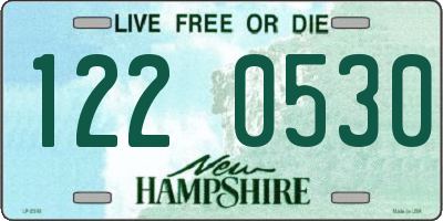 NH license plate 1220530