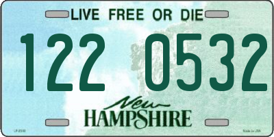 NH license plate 1220532