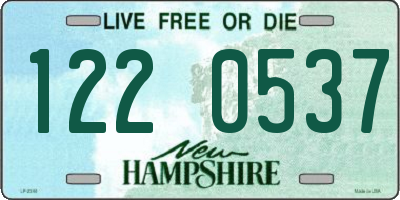 NH license plate 1220537