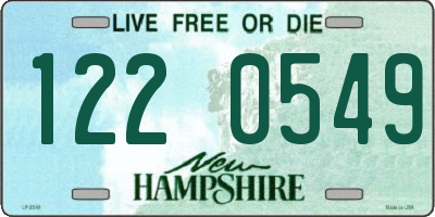 NH license plate 1220549