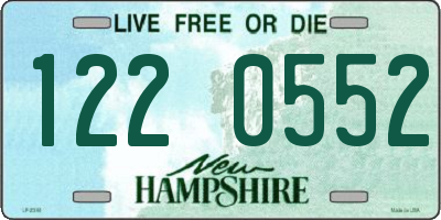 NH license plate 1220552