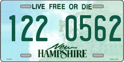 NH license plate 1220562