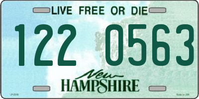 NH license plate 1220563