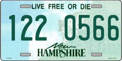 NH license plate 1220566