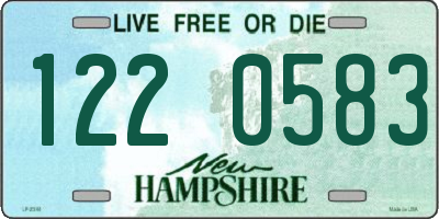 NH license plate 1220583