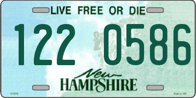 NH license plate 1220586