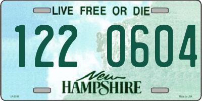 NH license plate 1220604