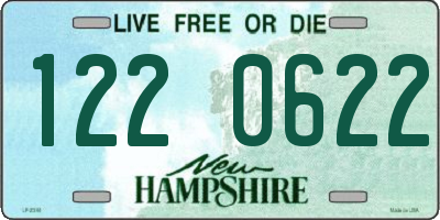 NH license plate 1220622