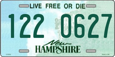 NH license plate 1220627