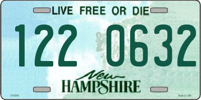 NH license plate 1220632