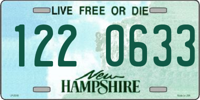 NH license plate 1220633