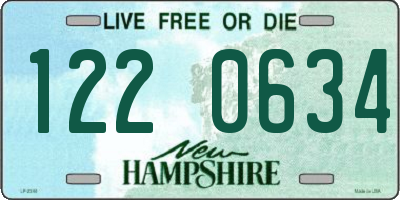 NH license plate 1220634