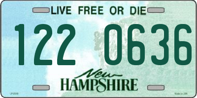 NH license plate 1220636
