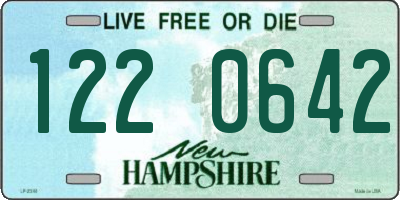 NH license plate 1220642