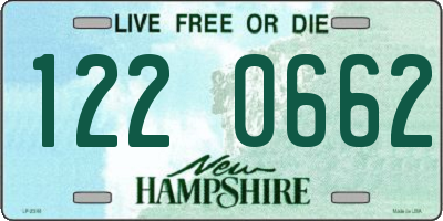 NH license plate 1220662