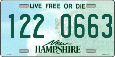 NH license plate 1220663