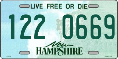 NH license plate 1220669
