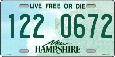 NH license plate 1220672