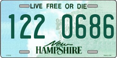 NH license plate 1220686