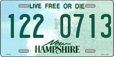 NH license plate 1220713