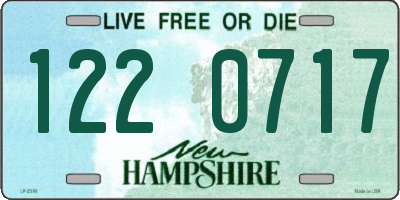 NH license plate 1220717