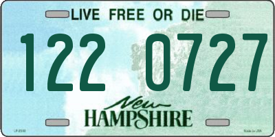 NH license plate 1220727