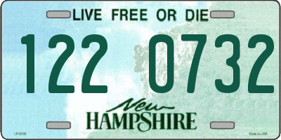 NH license plate 1220732