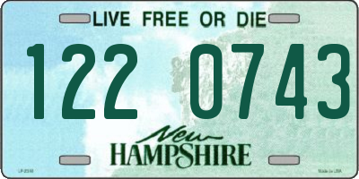 NH license plate 1220743