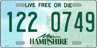 NH license plate 1220749