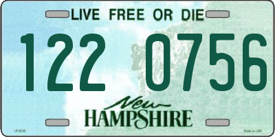 NH license plate 1220756