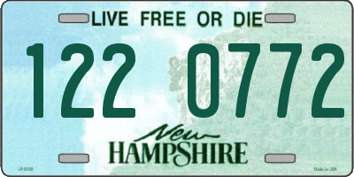 NH license plate 1220772