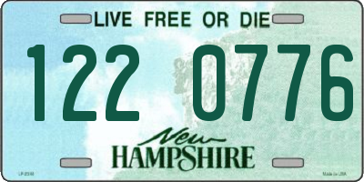NH license plate 1220776