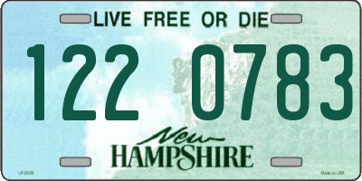 NH license plate 1220783