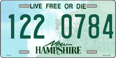 NH license plate 1220784