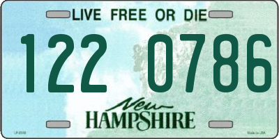 NH license plate 1220786