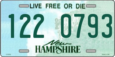 NH license plate 1220793